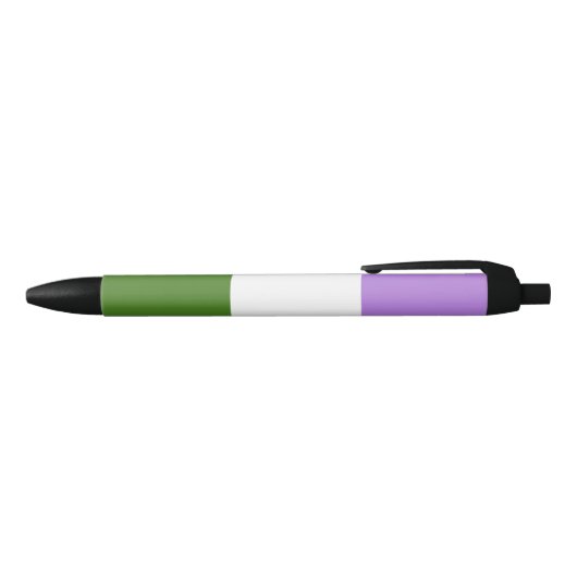 Regenboog Pride Vlag Zwarte Inkt Pen (Bovenkant)
