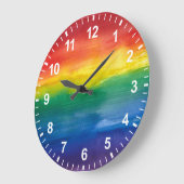 Regenboog Pride Wandklok (Hoek)