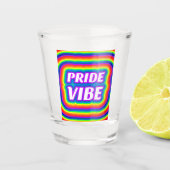 Regenboog PrideVibe Shot Glas (Voorkant)