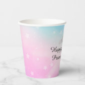 Regenboog Prinses Verjaardag Papier Cups Papieren Bekers (Voorkant)