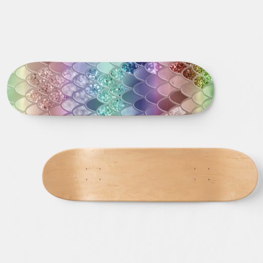 Regenboog Prinses Zeemeermin Schalen #3 Persoonlijk Skateboard (Horizontaal)