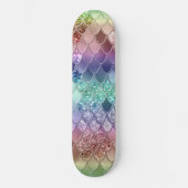 Regenboog Prinses Zeemeermin Schalen #3 Persoonlijk Skateboard (Voorkant)