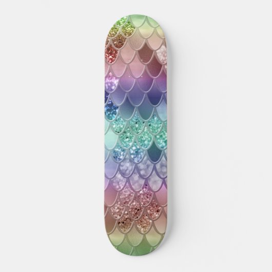 Regenboog Prinses Zeemeermin Schalen #3 Persoonlijk Skateboard (Voorkant)