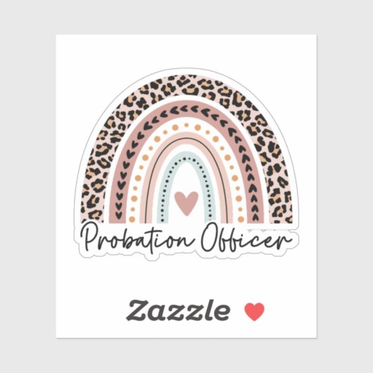 Regenboog, Probation Officer, Gift Sticker (Vel)