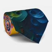 Regenboog professionele stropdas (Opgerold)