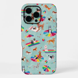 REGENBOOG PROUDHONDSENSTRAND iPhone 16 PRO MAX HOESJE