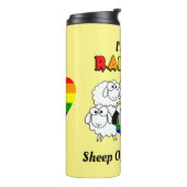 Regenboog Proudschap Schaap Thermosbeker (Gedraaid links)