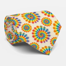 Regenboog Psychedelische Tie Dye Herenstropdas