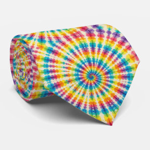 Regenboog Psychedelische Tie Dye Herenstropdas Stropdas