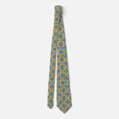 Regenboog Psychedelische Tie Dye Herenstropdas Stropdas (Achterkant)