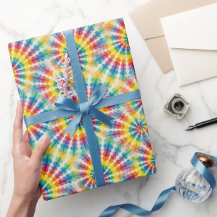 Regenboog Psychedelische Tie Dye Inpakpapier