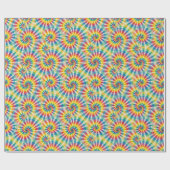 Regenboog Psychedelische Tie Dye Inpakpapier (Vlak)