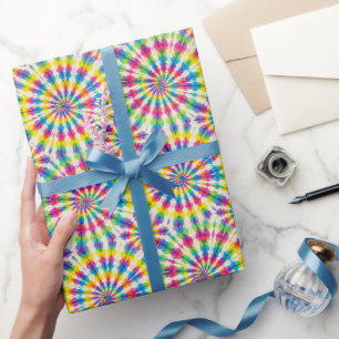 Regenboog Psychedelische Tie Dye Inpakpapier