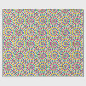 Regenboog Psychedelische Tie Dye Inpakpapier (Vlak)