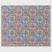 Regenboog Psychedelische Tie Dye Inpakpapier (Vlak)