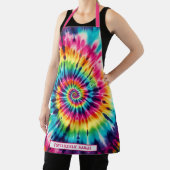 Regenboog Psychedelische Tie-Dye Schort (Insitu)