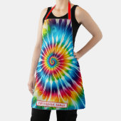Regenboog Psychedelische Tie-Dye Schort (Insitu)