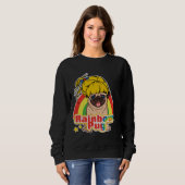 Regenboog Pug Classic T-shirt 7 (Voorkant volledig)