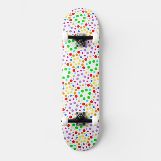 Regenboog Punten Persoonlijk Skateboard (Voorkant)