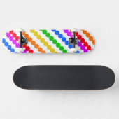 Regenboog Punten Persoonlijk Skateboard (Horizontaal)