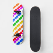 Regenboog Punten Persoonlijk Skateboard (Voorkant)