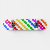 Regenboog Punten Persoonlijk Skateboard (Horizontaal)