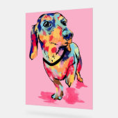 Regenboog Pup Acryl Bord (Hoek)
