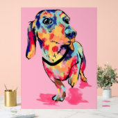 Regenboog Pup Acryl Bord (Huwelijk)