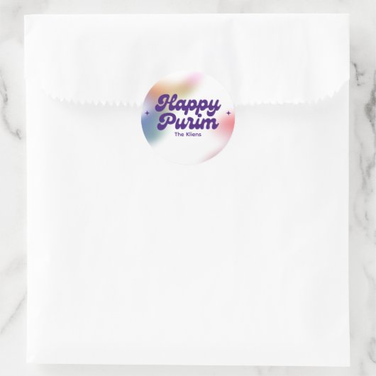 Regenboog Purim Label (Tas)
