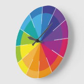 Regenboog Puristisch Grote Klok (Hoek)