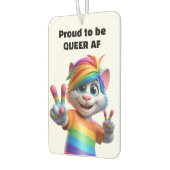 Regenboog Queere Kat Luchtverfrisser (Links)