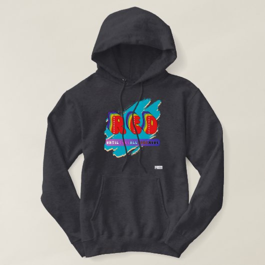 Regenboog R.E.D. Hoodie – Eer Met Trots (Design voorkant)