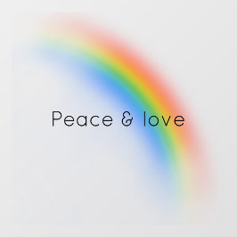 Regenboog Raamsticker