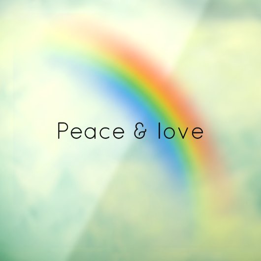 Regenboog Raamsticker (Vel 3)