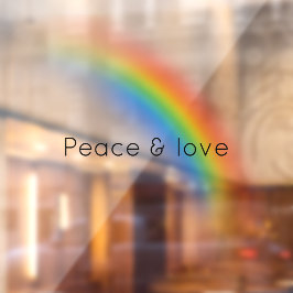 Regenboog Raamsticker