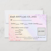 Regenboog Reactie RSVP Kaartje (Voorkant)