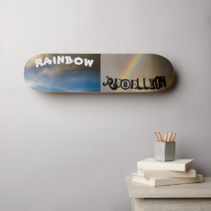 regenboog rebellie skateboard