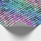 Regenboog regen: cadeaupapier (Hoek)