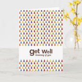 Regenboog | Regen | krijgt goed het denken aan u Kaart (Gele Bloem)