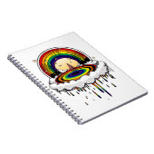 Regenboog Regen Notitieboek (Rechterzijde)
