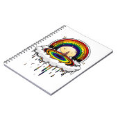 Regenboog Regen Notitieboek (Linkerzijde)