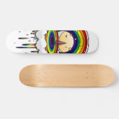 Regenboog Regen Persoonlijk Skateboard (Horizontaal)