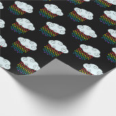 Regenboog Regen Wolken Cadeaupapier (Hoek)