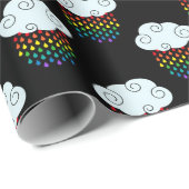 Regenboog Regen Wolken Cadeaupapier (Rol Hoek)