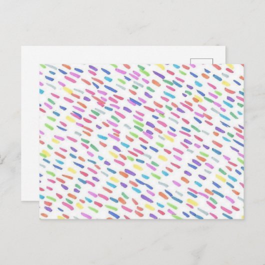 Regenboog Regendruppel Briefkaart (Voorkant / Achterkant)