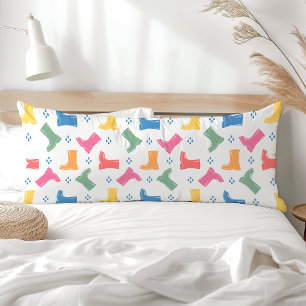 Regenboog Regenlaarzen Regenachtige Dag Parade Col Lichaamskussen