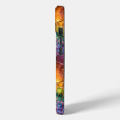 Regenboog Reptielleer Case-Mate iPhone Case (Achterkant / Links)