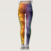 Regenboog Reptielleer Leggings (Voorkant)