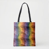 Regenboog Reptielleer Tote Bag (Voorkant)