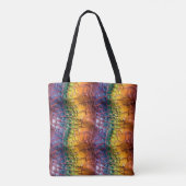 Regenboog Reptielleer Tote Bag (Achterkant)